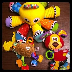 Lot of 3 infant toys Lamaze & playgro
